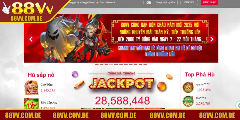 Ưu điểm để tên tuổi 88VV88 gây dựng tiếng vang lớn